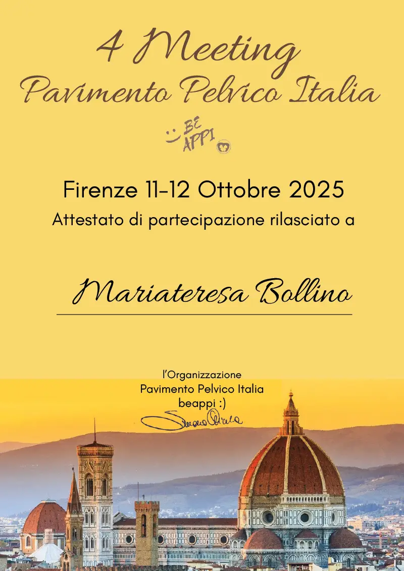 4 meeting pavimento pelvico italia